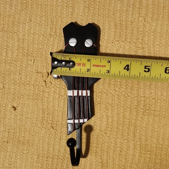 Guitar Headstock Wall Hooks Set Of 3 - Picture 6 of 15